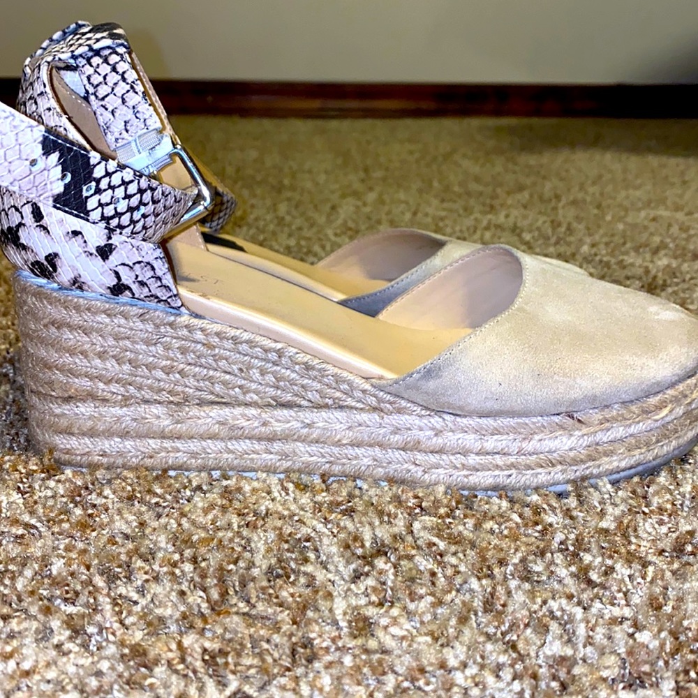 Snake skin Wedges